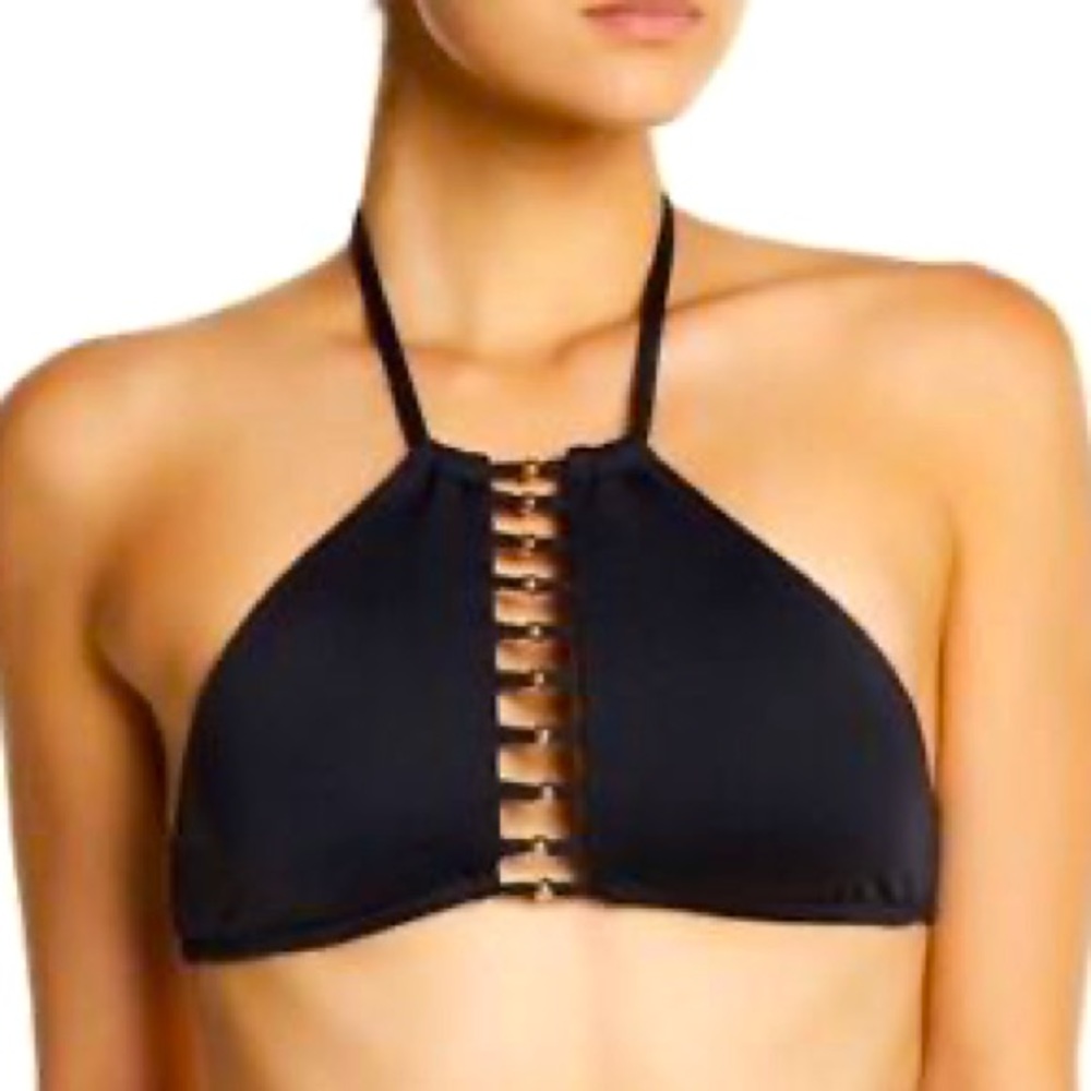 Trina Turk Swim | Black Gypsy Bikini Top size 12